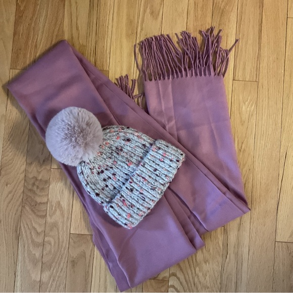 5 for $25 - Only Accesories Pink Scarf Cashmere Winter Accesories - Picture 8 of 14